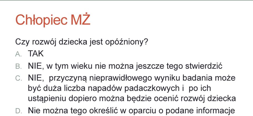 NIE, przyczyną nieprawidłowego wyniku badania może być duża liczba napadów