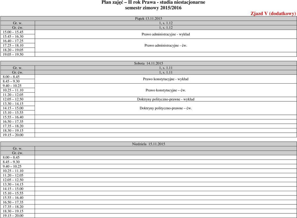 .11.2015 Gr. w. 1, s. 1.11 1, s. 1.11 Prawo konstytucyjne - wykład Prawo konstytucyjne ćw.