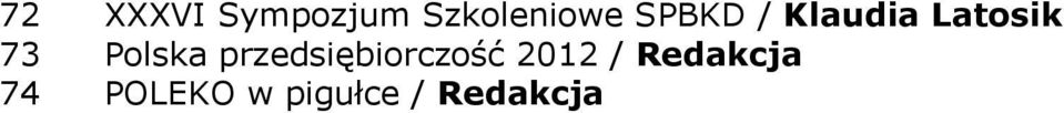 Polska przedsiębiorczość 2012 /