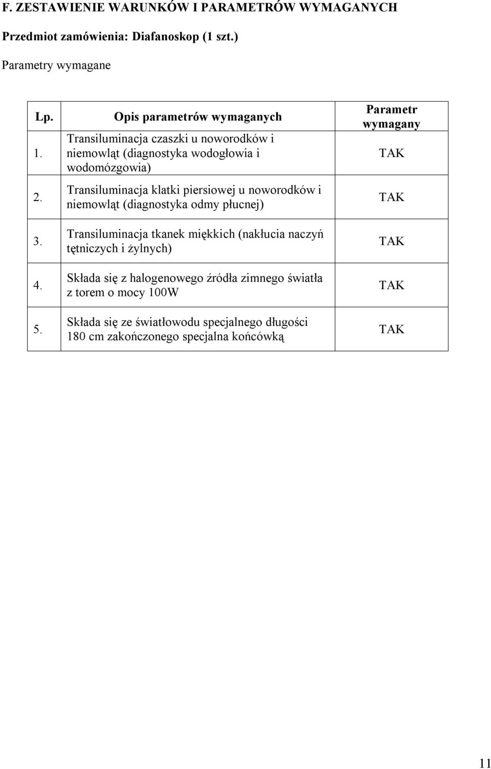 piersiowej u noworodków i niemowląt (diagnostyka odmy płucnej) Transiluminacja tkanek miękkich (nakłucia naczyń tętniczych i żylnych)