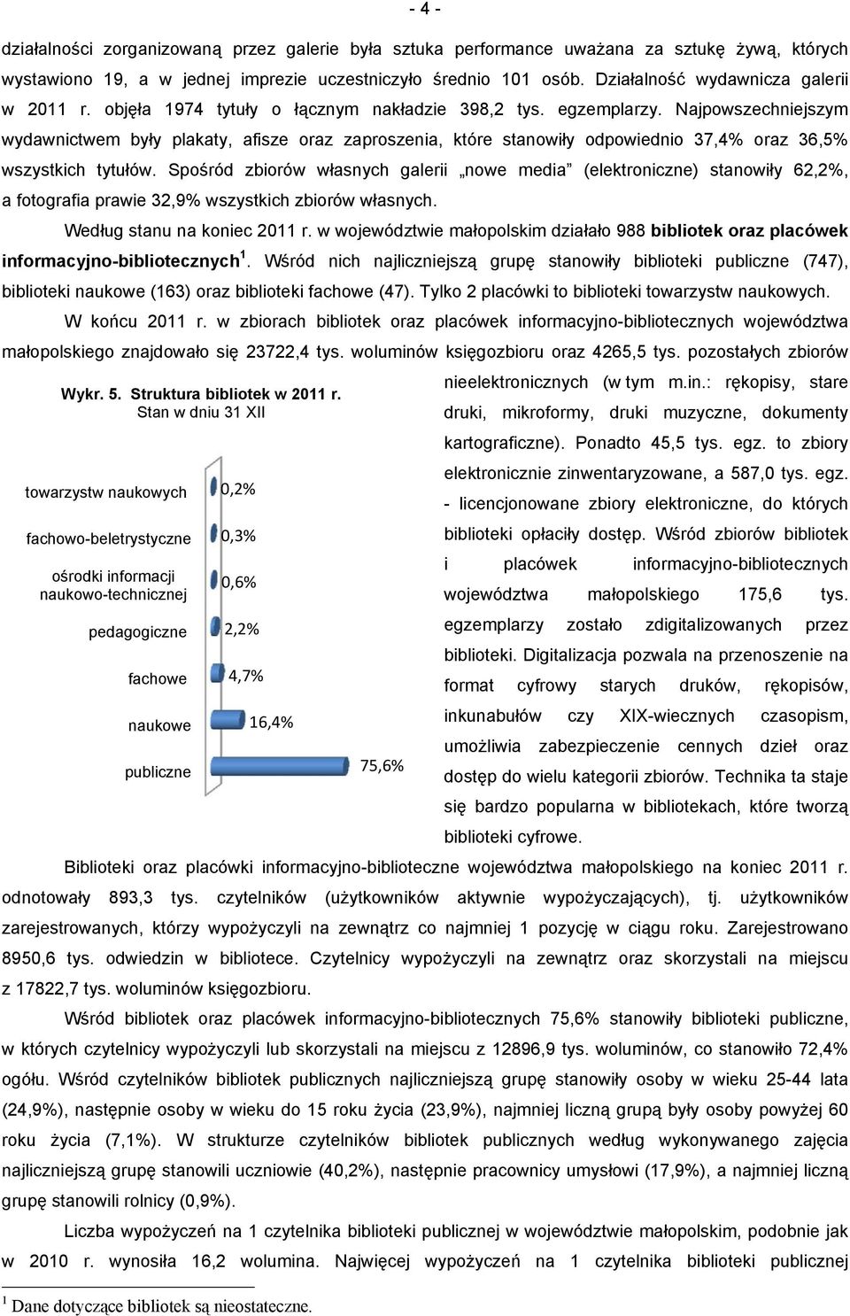 Najpowszechniejszym wydawnictwem były plakaty, afisze oraz zaproszenia, które stanowiły odpowiednio 37,4% oraz 36,5% wszystkich tytułów.