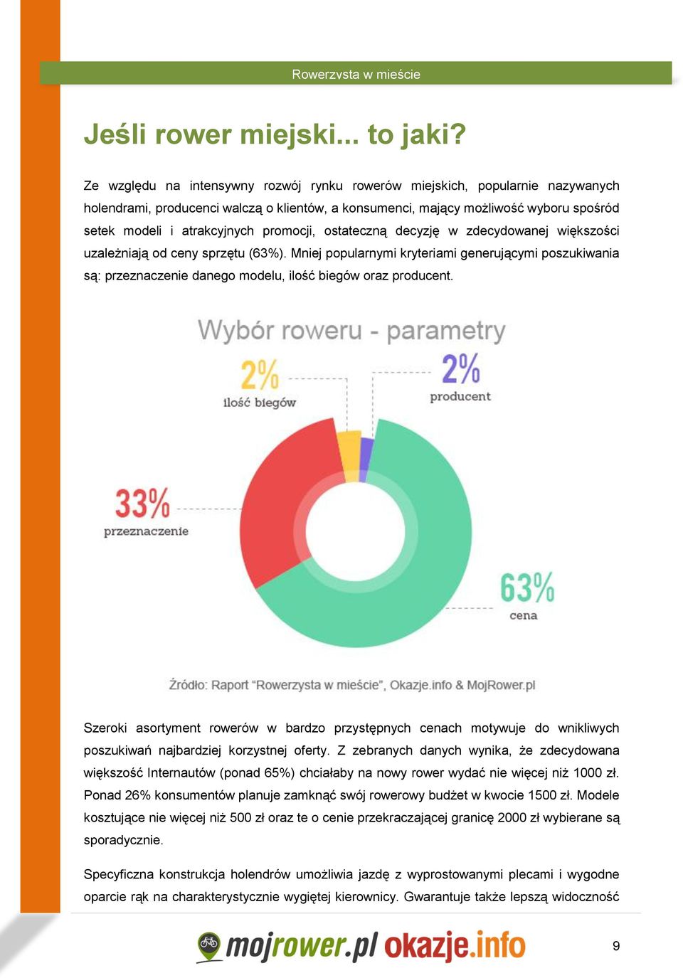 promocji, ostateczną decyzję w zdecydowanej większości uzależniają od ceny sprzętu (63%).