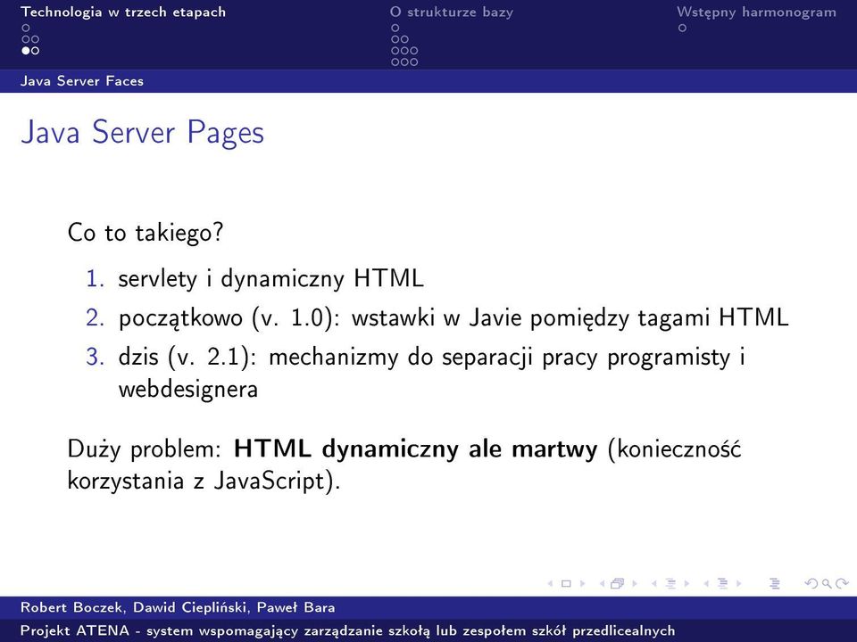 0): wstawki w Javie pomi dzy tagami HTML 3. dzis (v. 2.