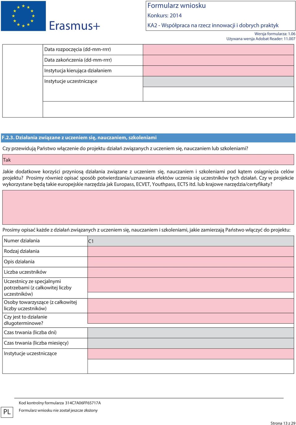 Tak Jakie dodatkowe korzyści przyniosą działania związane z uczeniem się, nauczaniem i szkoleniami pod kątem osiągnięcia celów projektu?