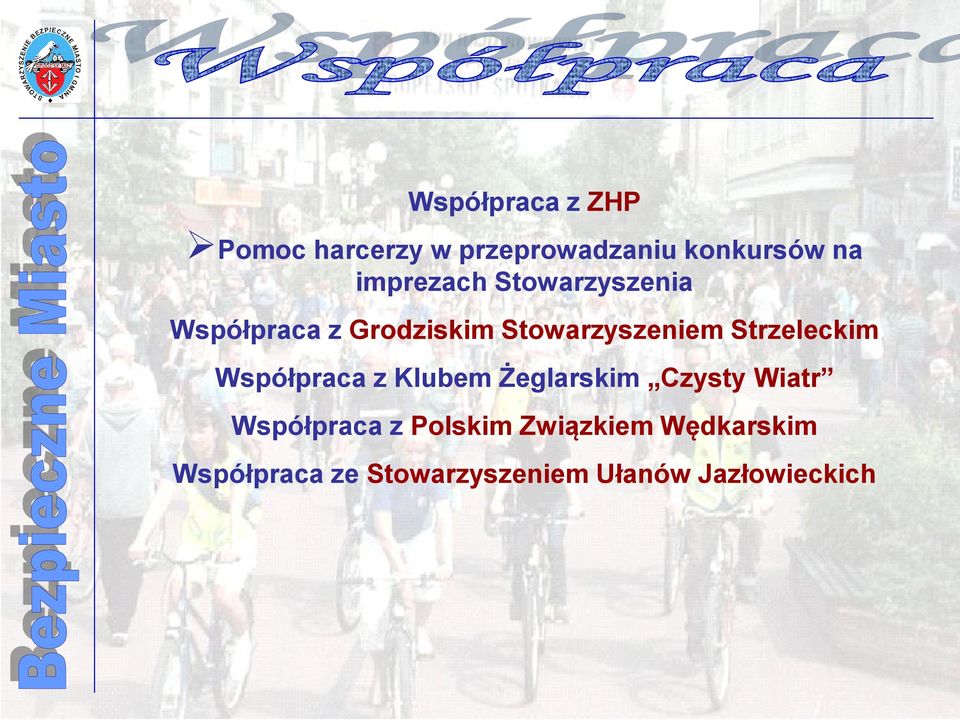 Strzeleckim Współpraca z Klubem Żeglarskim Czysty Wiatr Współpraca z