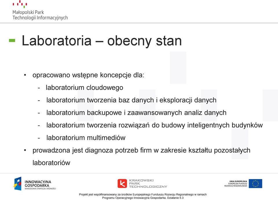 zaawansowanych analiz danych - laboratorium tworzenia rozwiązań do budowy inteligentnych