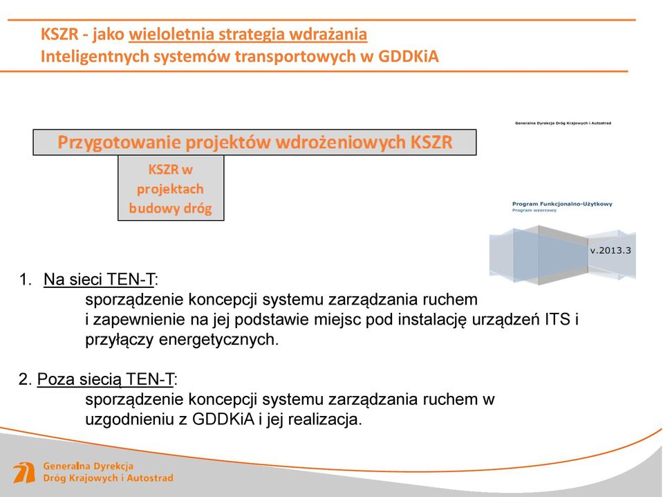 podstawie miejsc pod instalację urządzeń ITS i przyłączy energetycznych. 2.