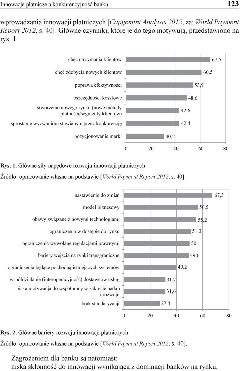 chęć utrzymania klientów chęć zdobycia nowych klientów poprawa efektywności oszczędności kosztowe stworzenie nowego rynku (nowe metody płatności/segmenty klientów) sprostanie wyzwaniom stawianym