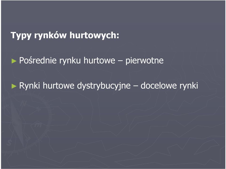 pierwotne Rynki hurtowe