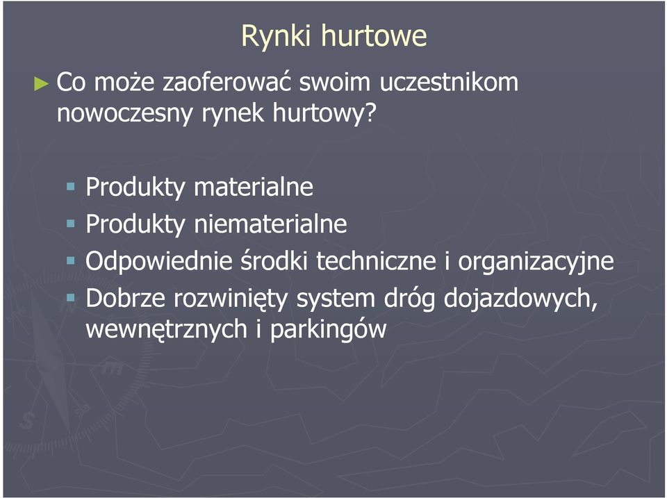 Produkty materialne Produkty niematerialne Odpowiednie
