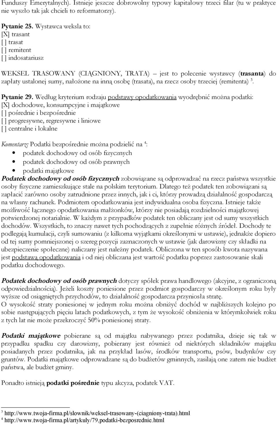 (trasata), na rzecz osoby trzeciej (remitenta) 3. Pytanie 29.