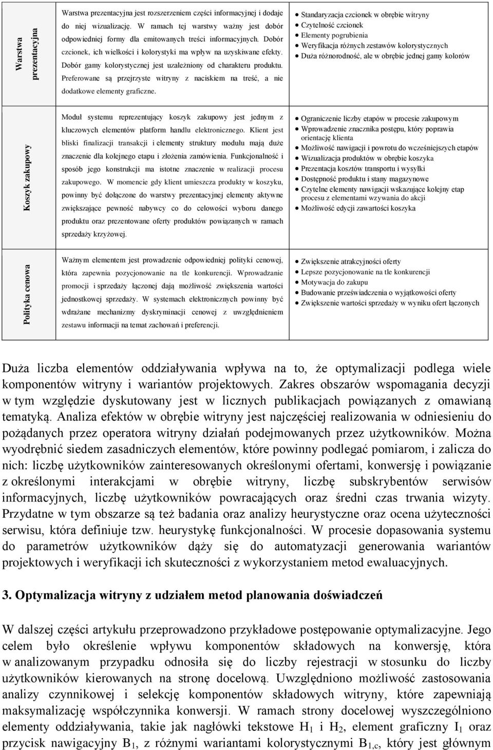 Dobór gamy kolorystycznej jest uzależniony od charakteru produktu. Preferowane są przejrzyste witryny z naciskiem na treść, a nie dodatkowe elementy graficzne.