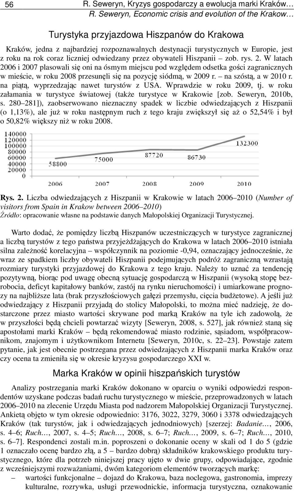 coraz liczniej odwiedzany przez obywateli Hiszpanii zob. rys. 2.