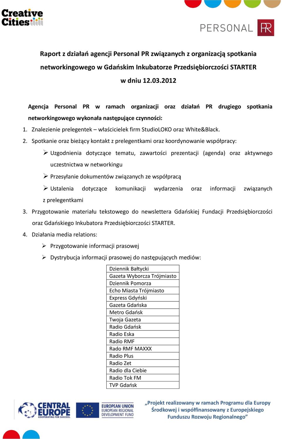 Znalezienie prelegentek właścicielek firm StudioLOKO oraz White&Black. 2.