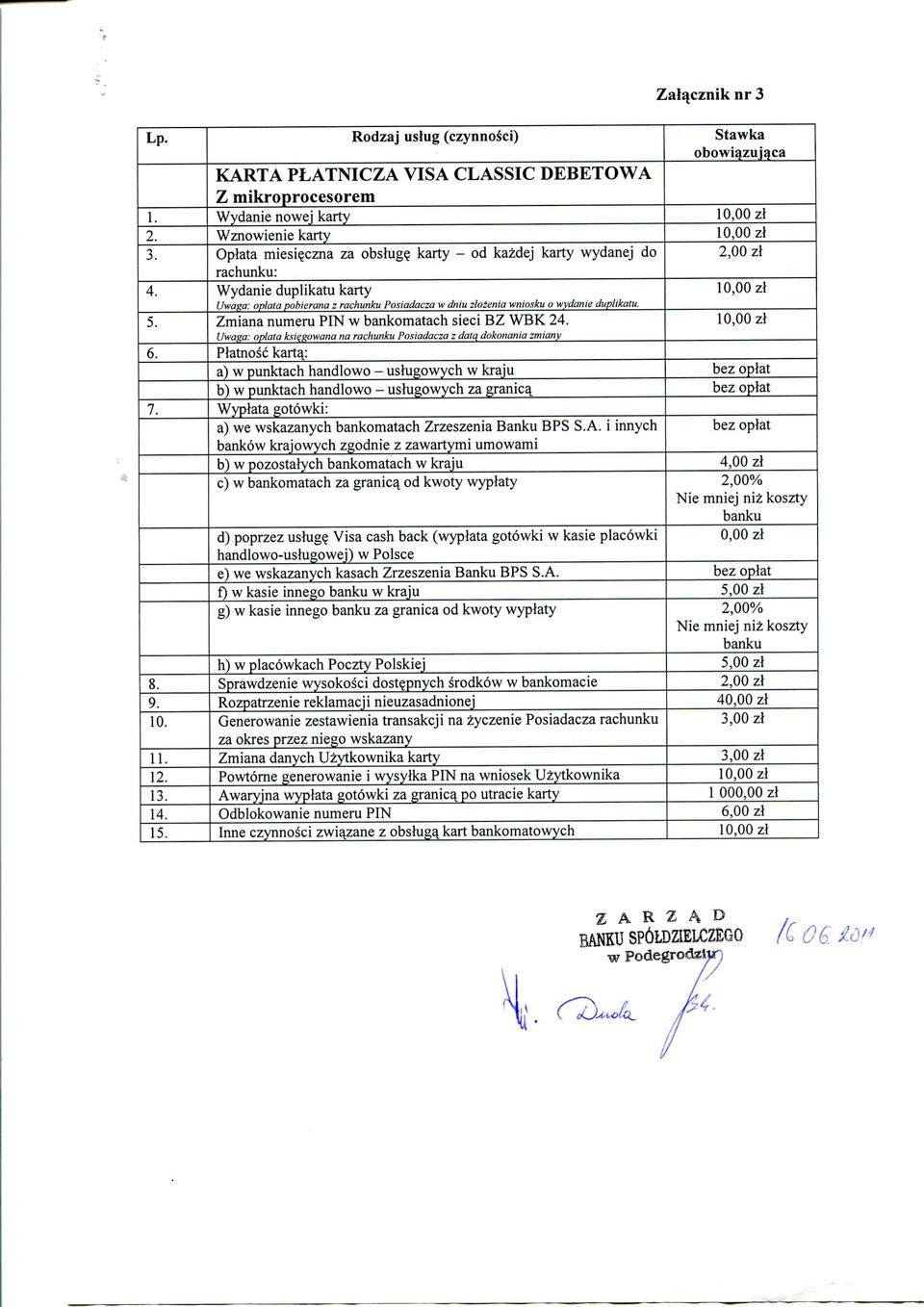 Zmiana numeru PIN w bankomatach sieci BZ WBK 2 Uwaga: oplata ksitfgowana na rachunku Posiadacza z datq dokonania zmiany Platnosc kartaj a) w punktach handlowo uslugowych w kraju b) w punktach