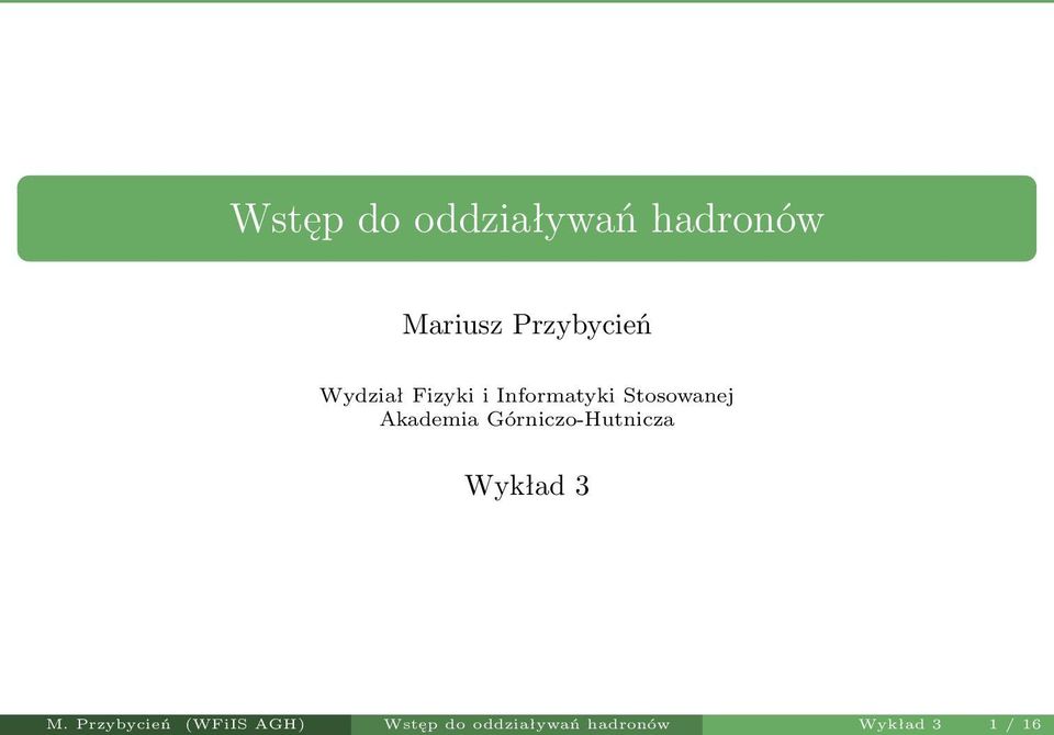 GórniczoHutnicza Wykład 3 M.