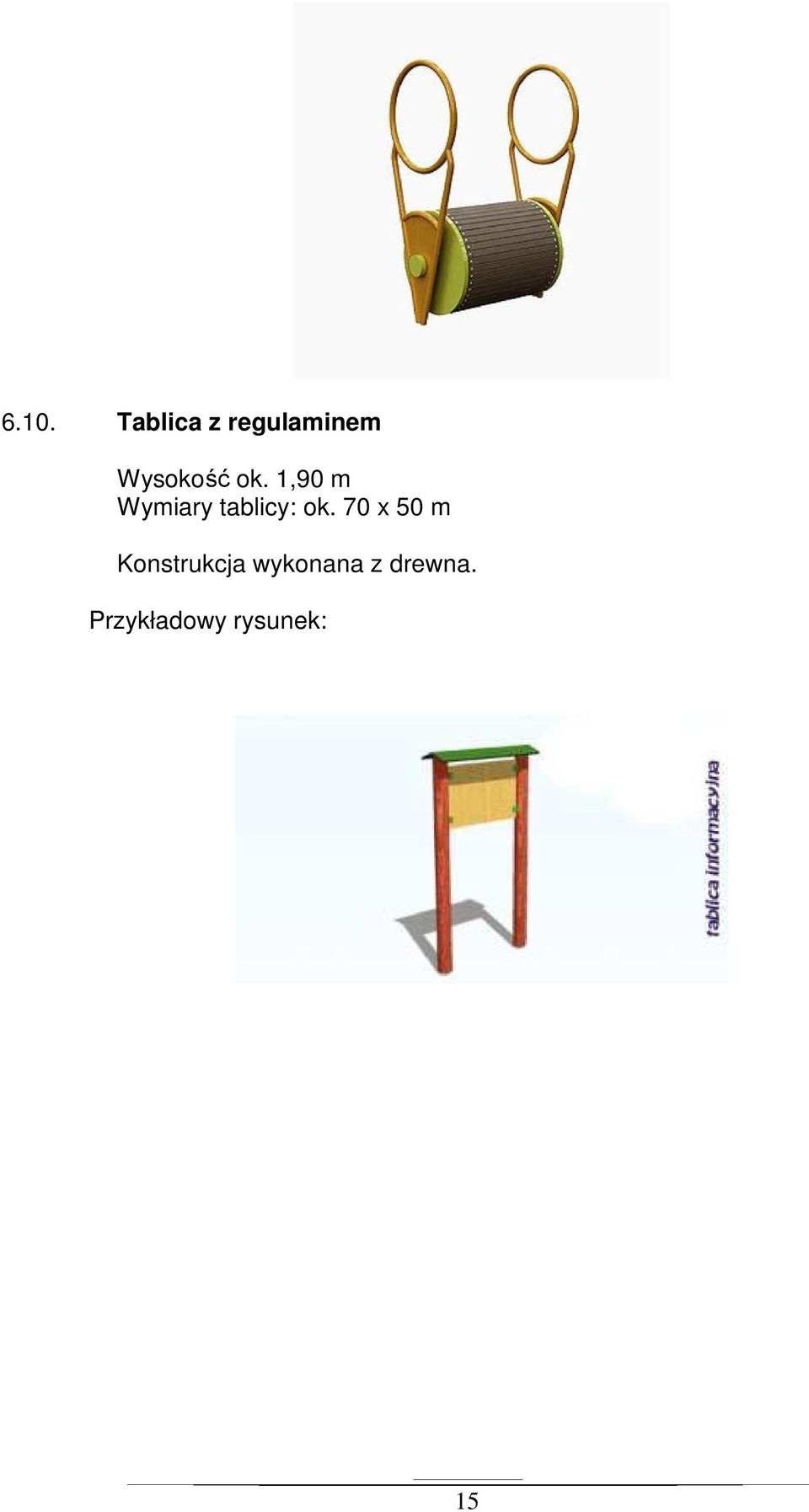 1,90 m Wymiary tablicy: ok.