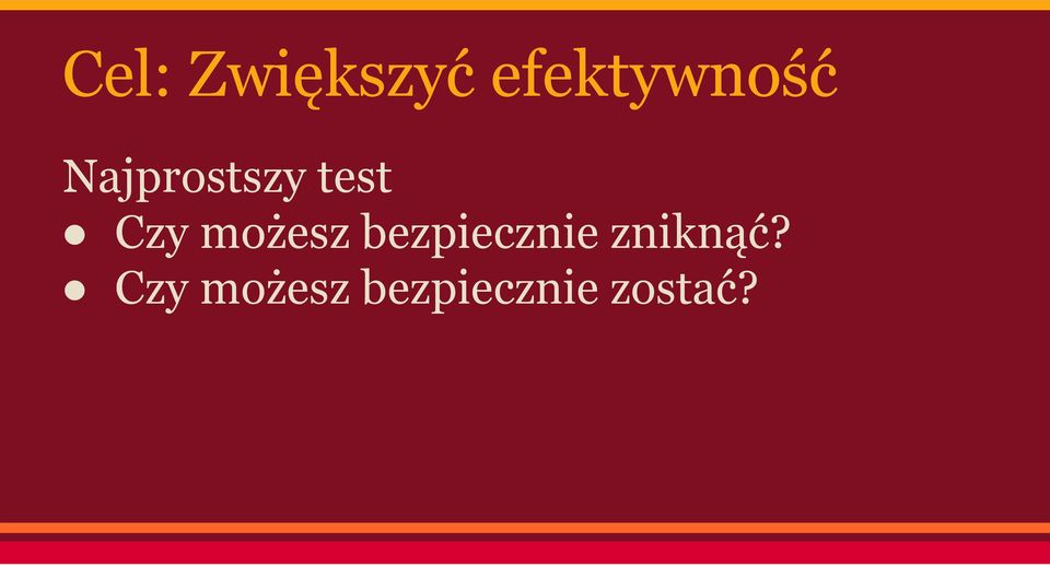 możesz bezpiecznie zniknąć?