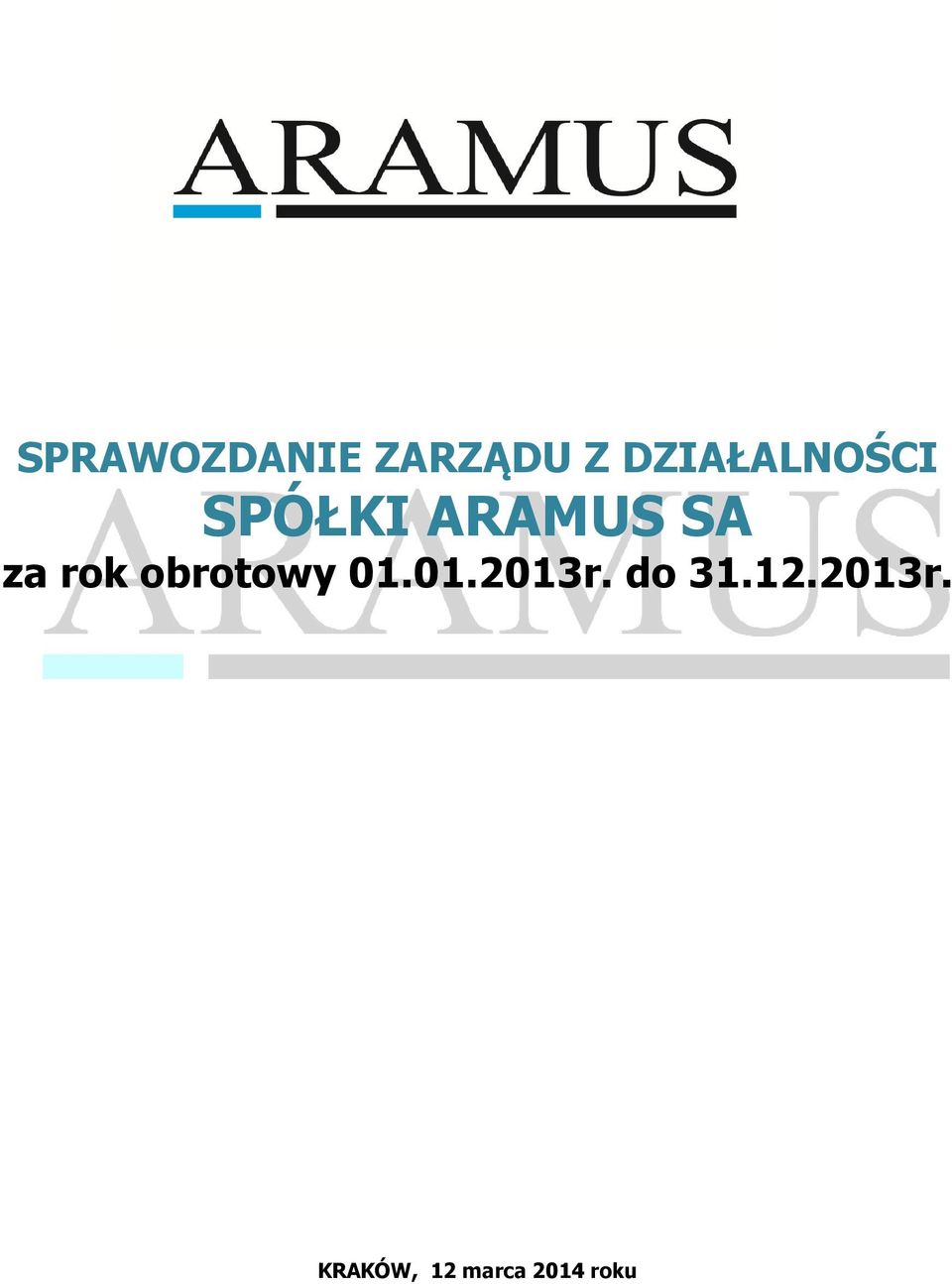 za rok obrotowy 01.01.2013r.