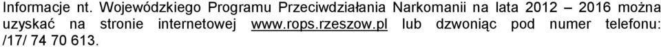 Narkomanii na lata 0 06 można uzyskać na