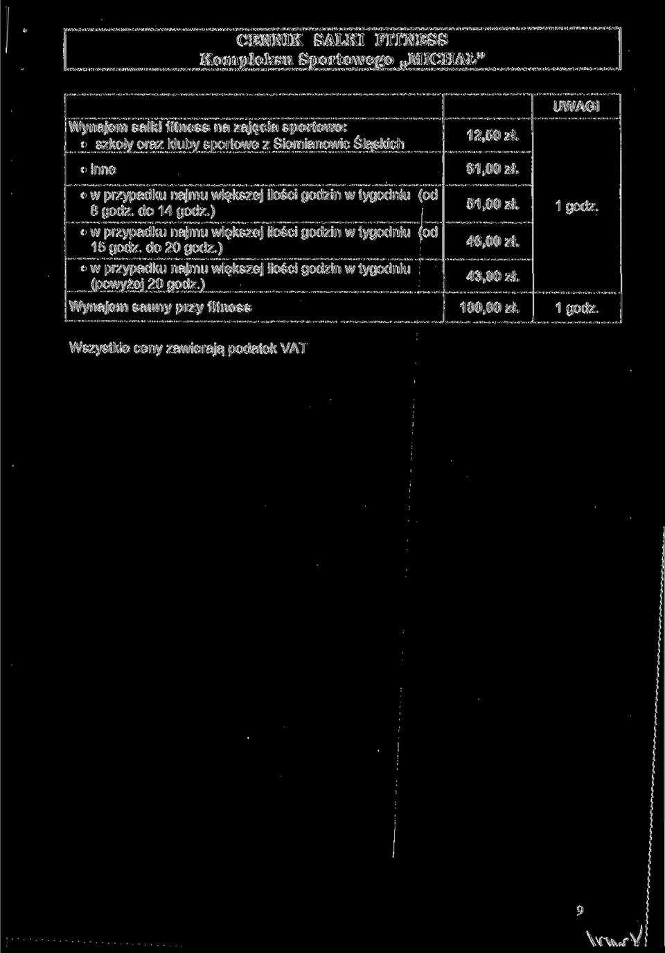 ) w przypadku ajmu większej ilości godzi w tygodiu (od 15 godz. do 20 godz.