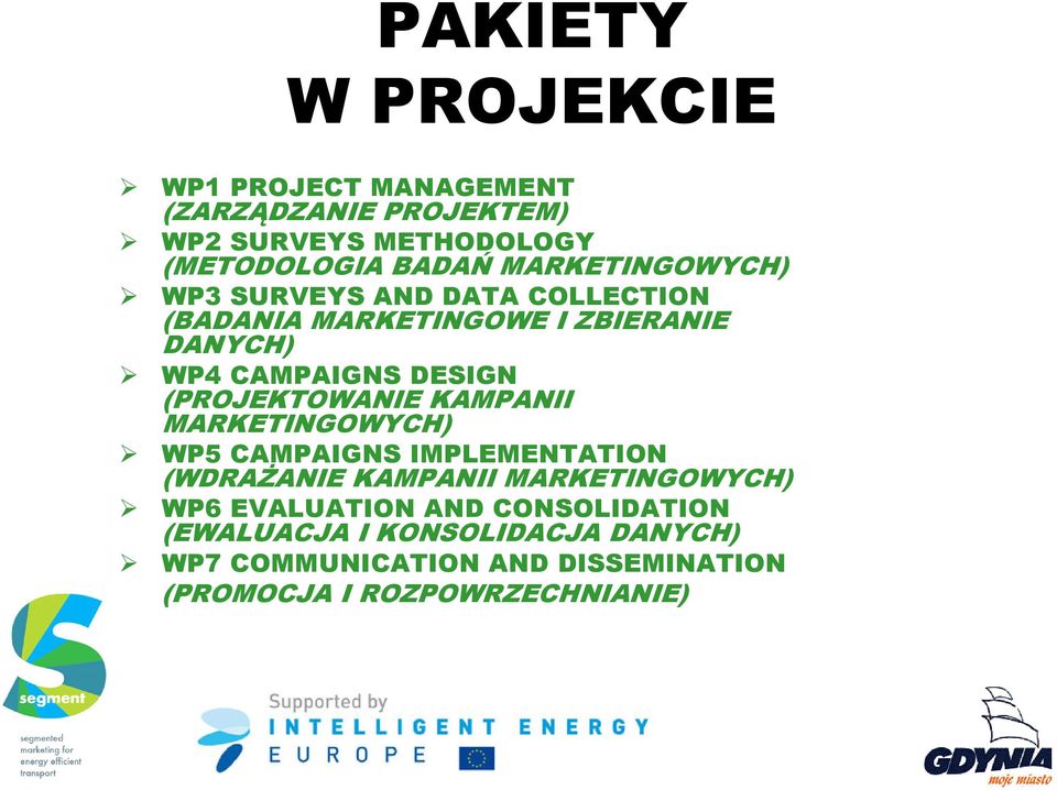 (PROJEKTOWANIE KAMPANII MARKETINGOWYCH) WP5 CAMPAIGNS IMPLEMENTATION (WDRAŻANIE KAMPANII MARKETINGOWYCH) WP6