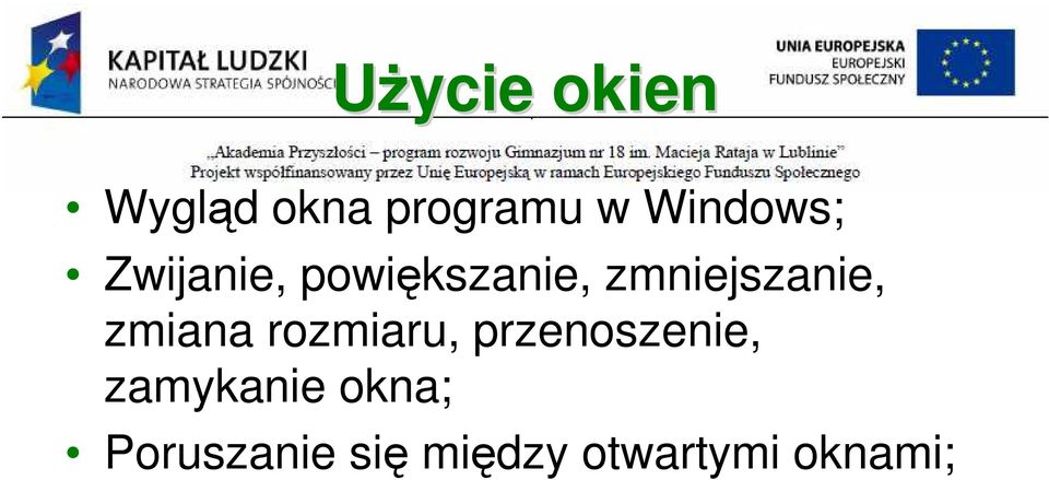 zmniejszanie, zmiana rozmiaru,