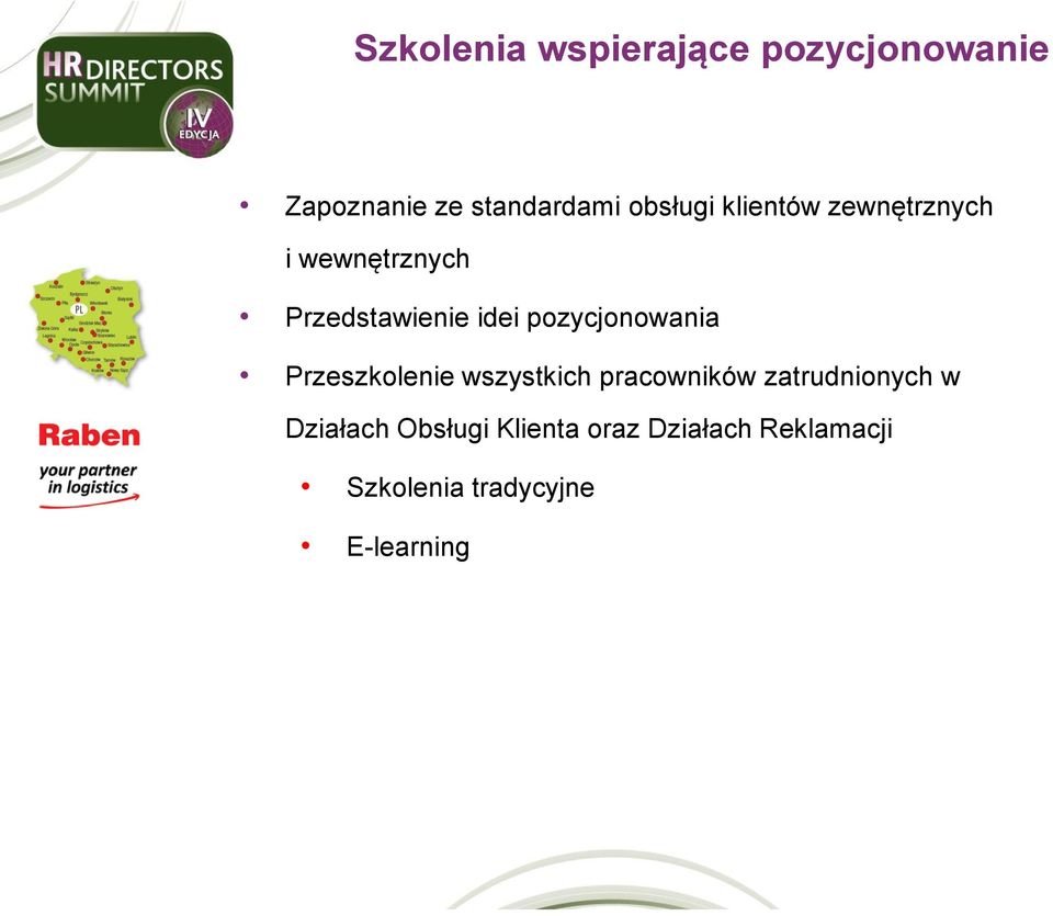 pozycjonowania Przeszkolenie wszystkich pracowników zatrudnionych w