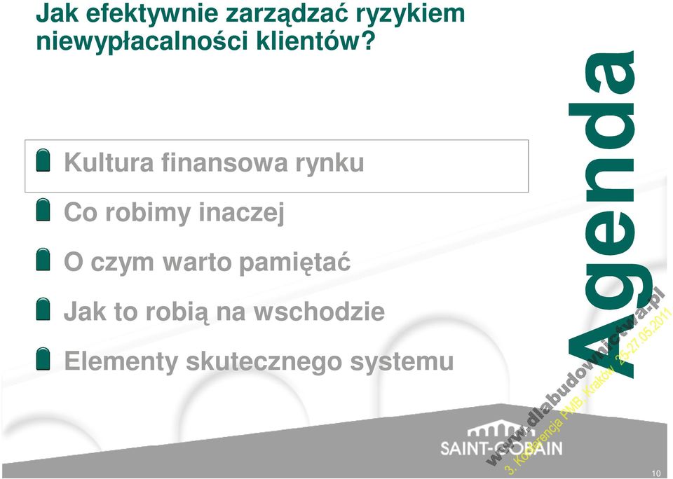 Kultura finansowa rynku Co robimy inaczej O