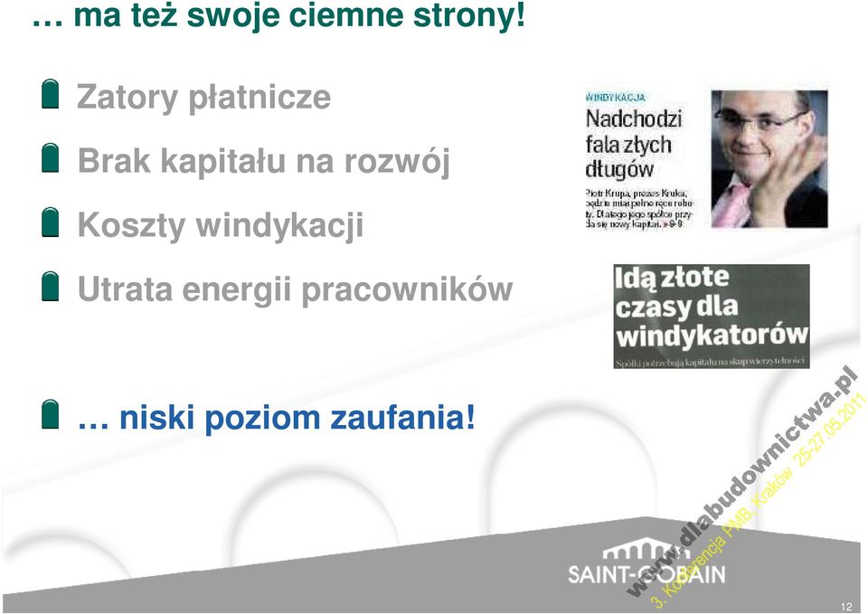 rozwój Koszty windykacji Utrata