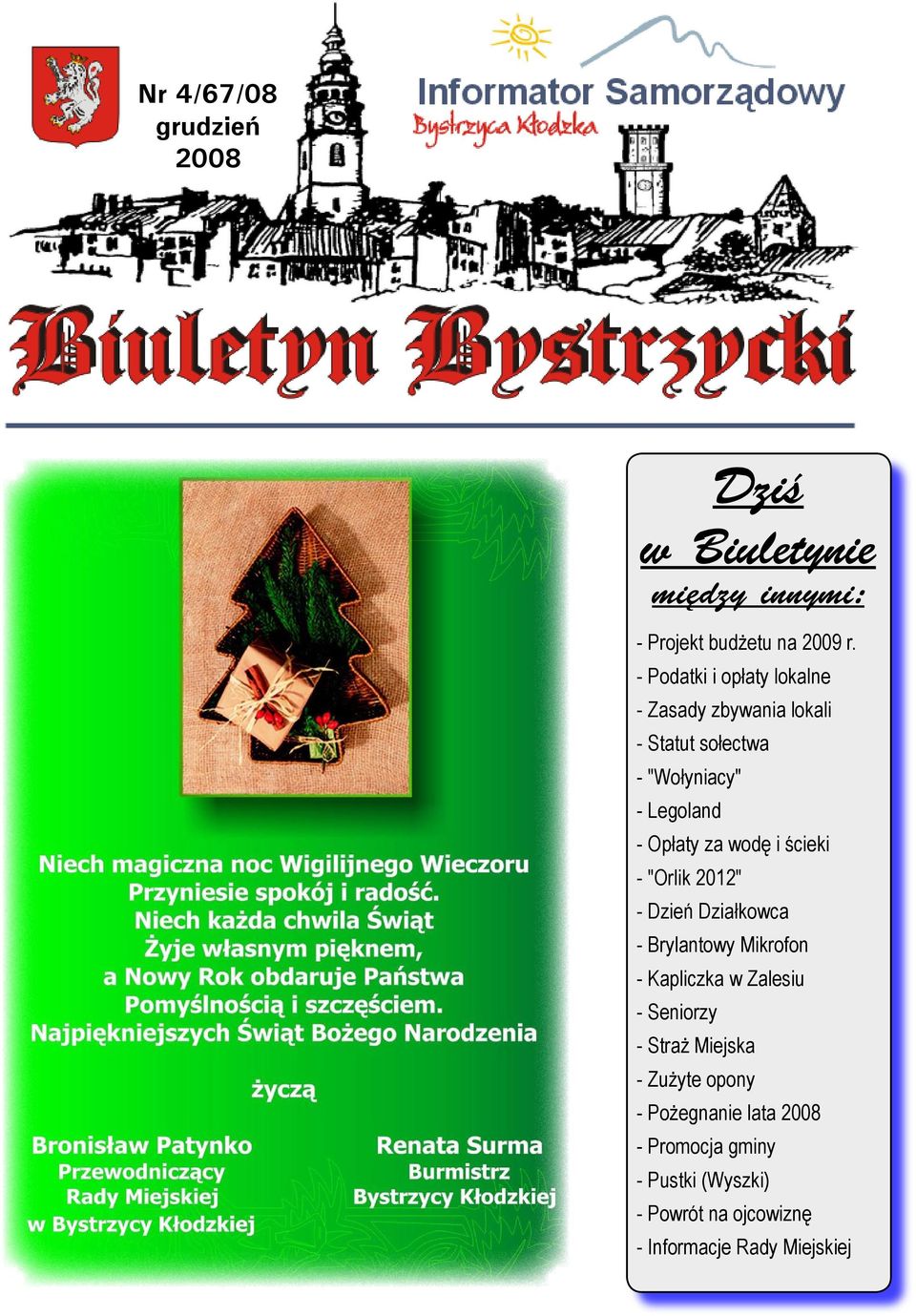 wodę i ścieki - "Orlik 2012" - Dzień Działkowca - Brylantowy Mikrofon - Kapliczka w Zalesiu - Seniorzy -