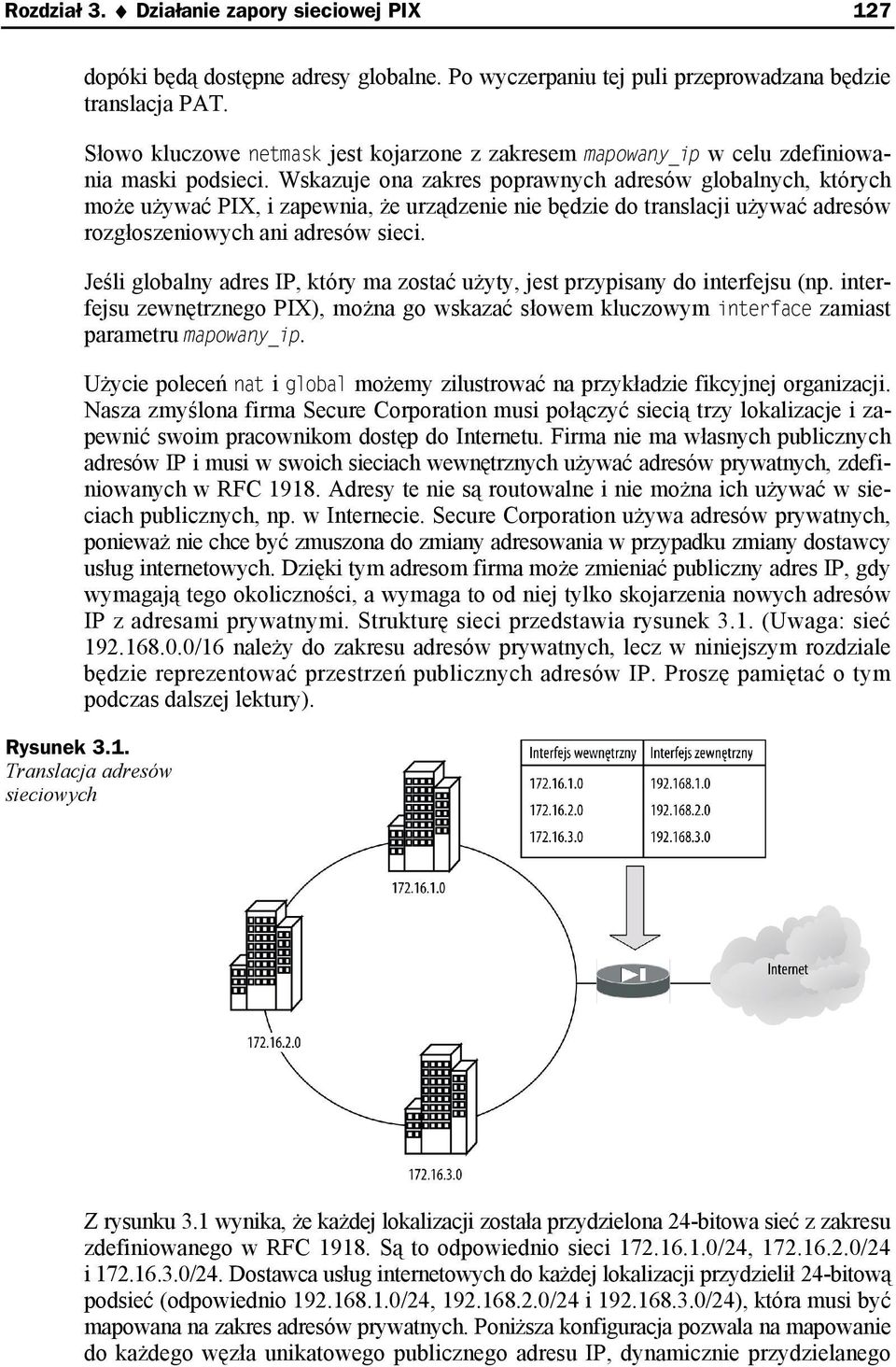 Wskazuje ona zakres poprawnych adresów globalnych, których może używać PIX, i zapewnia, że urządzenie nie będzie do translacji używać adresów rozgłoszeniowych ani adresów sieci.