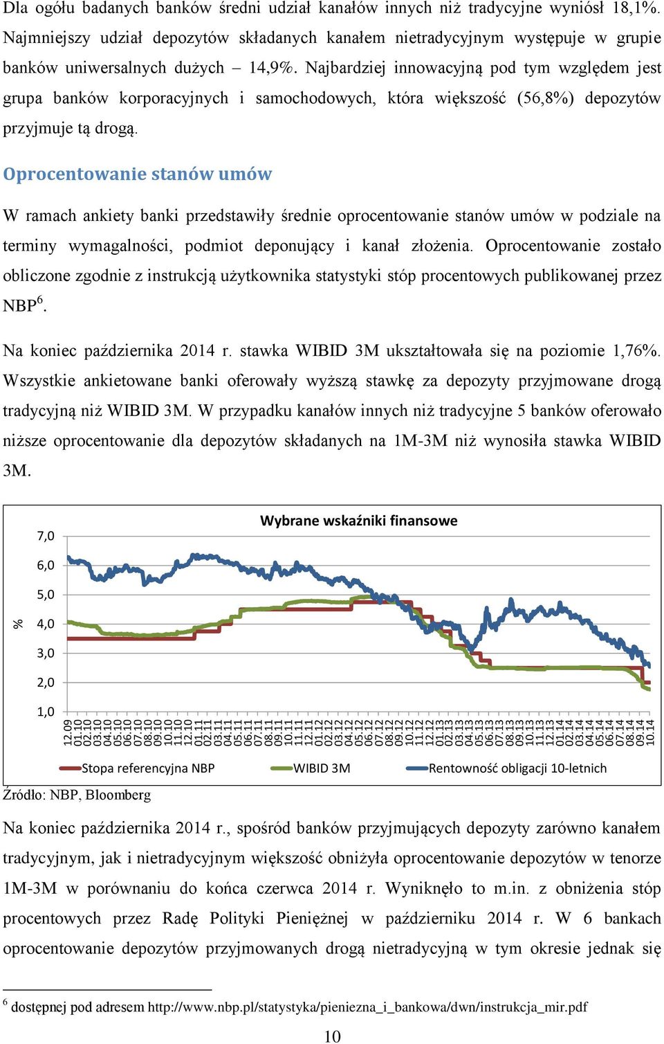 14 % Dla ogółu badanych banków średni udział kanałów innych niż tradycyjne wyniósł 18,1%.