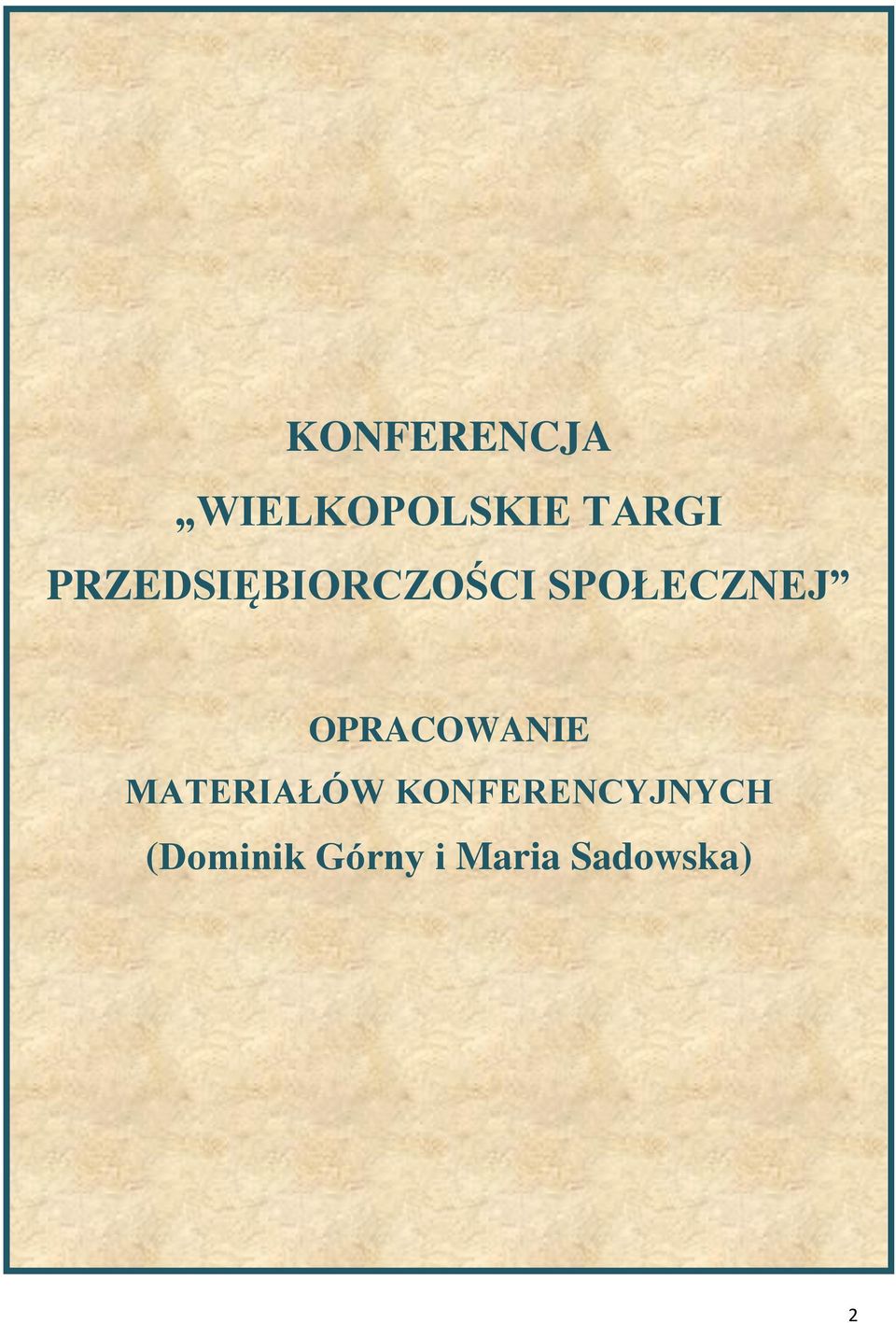 OPRACOWANIE MATERIAŁÓW