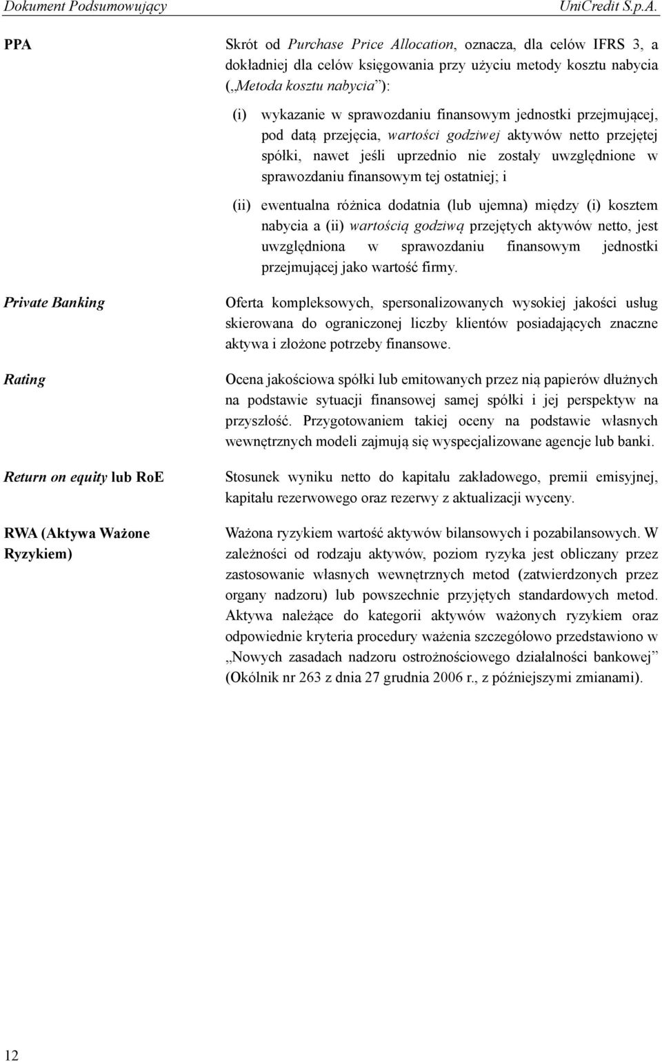 ewentualna różnica dodatnia (lub ujemna) między (i) kosztem nabycia a (ii) wartością godziwą przejętych aktywów netto, jest uwzględniona w sprawozdaniu finansowym jednostki przejmującej jako wartość