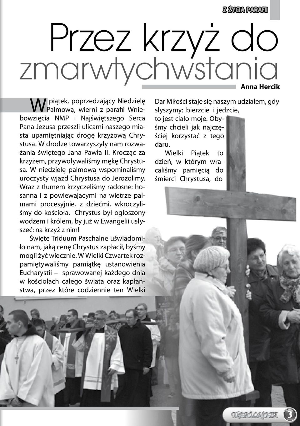 W niedzielę palmową wspominaliśmy uroczysty wjazd Chrystusa do Jerozolimy.