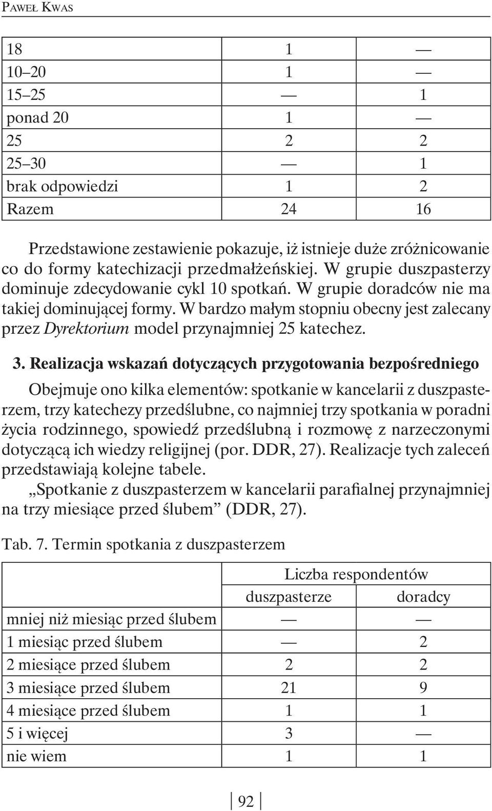 W bardzo małym stopniu obecny jest zalecany przez Dyrektorium model przynajmniej 25 katechez. 3.