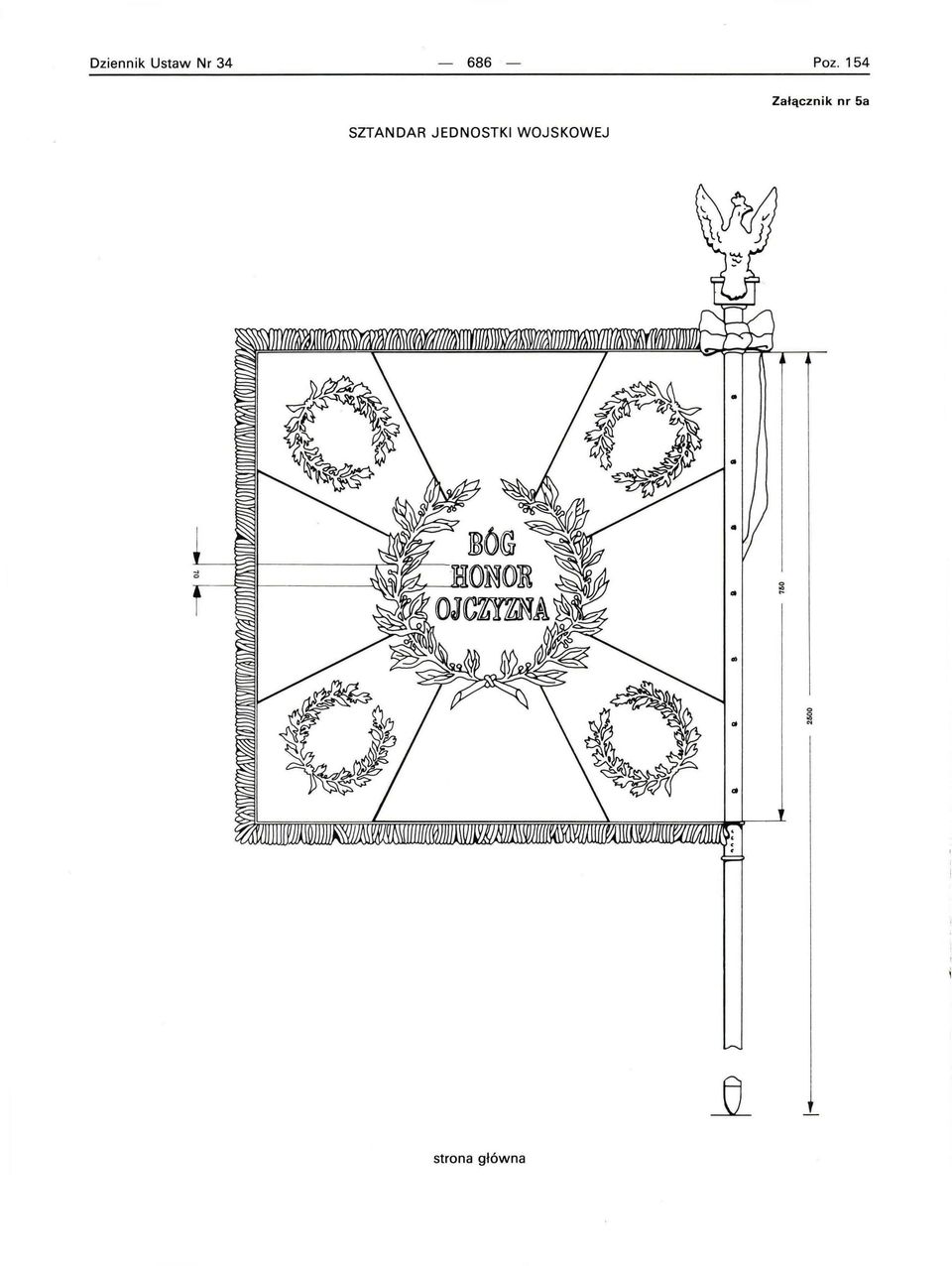 154 SZTANDAR JEDNOSTKI