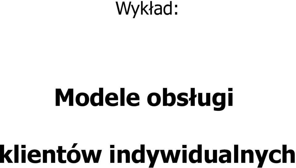 obsługi