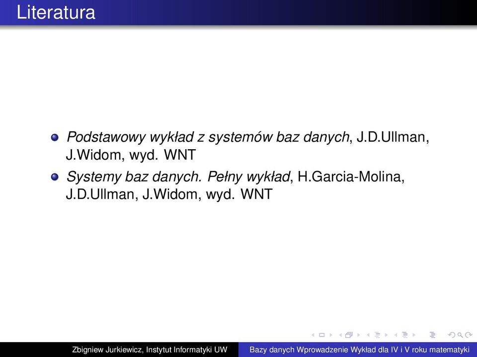 WNT Systemy baz danych. Pełny wykład, H.