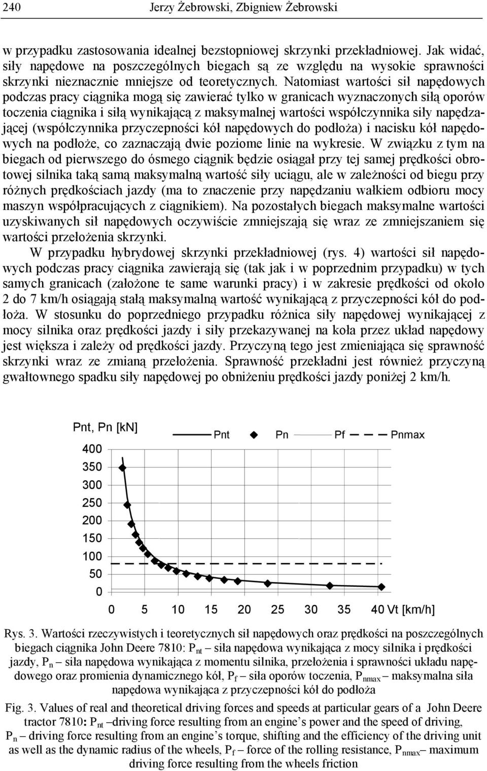 Natomiast wartości sił napędowych podczas pracy ciągnika mogą się zawierać tylko w granicach wyznaczonych siłą oporów toczenia ciągnika i siłą wynikającą z maksymalnej wartości współczynnika siły