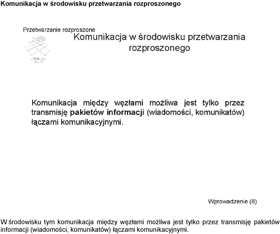 węzłami możliwa jest tylko przez transmisję