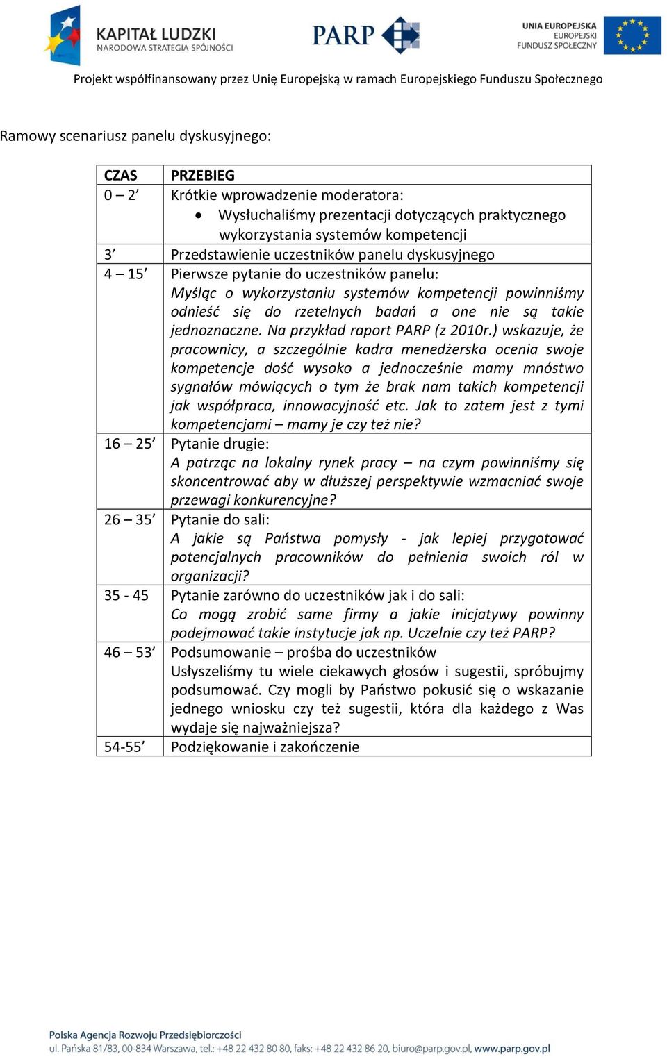 Na przykład raport PARP (z 2010r.