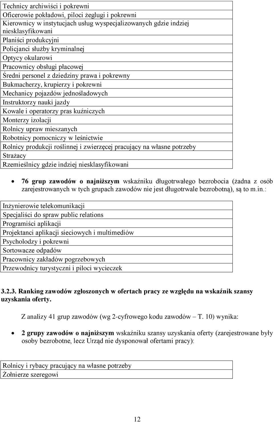 jazdy Kowale i operatorzy pras kuźniczych Monterzy izolacji Rolnicy upraw mieszanych Robotnicy pomocniczy w leśnictwie Rolnicy produkcji roślinnej i zwierzęcej pracujący na własne potrzeby Strażacy