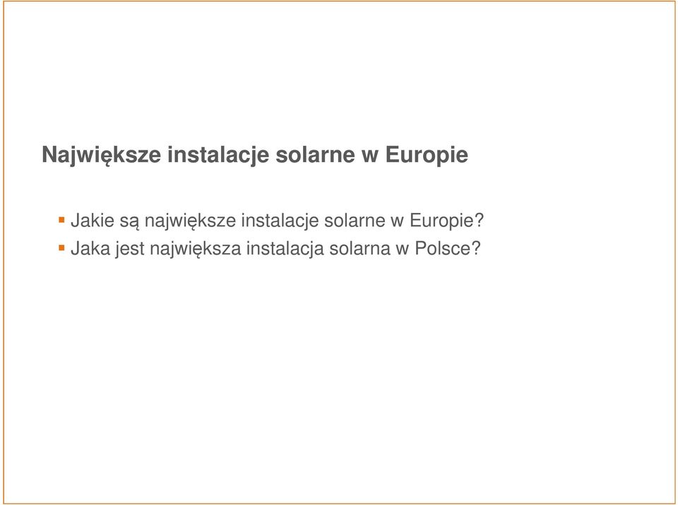 instalacje solarne w Europie?