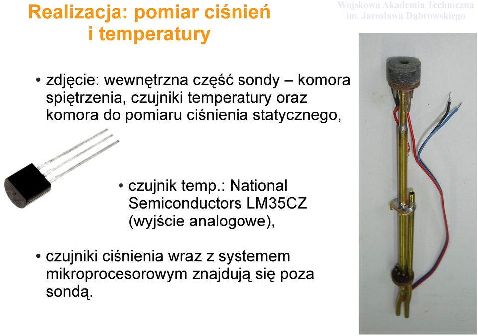 statycznego, czujnik temp.