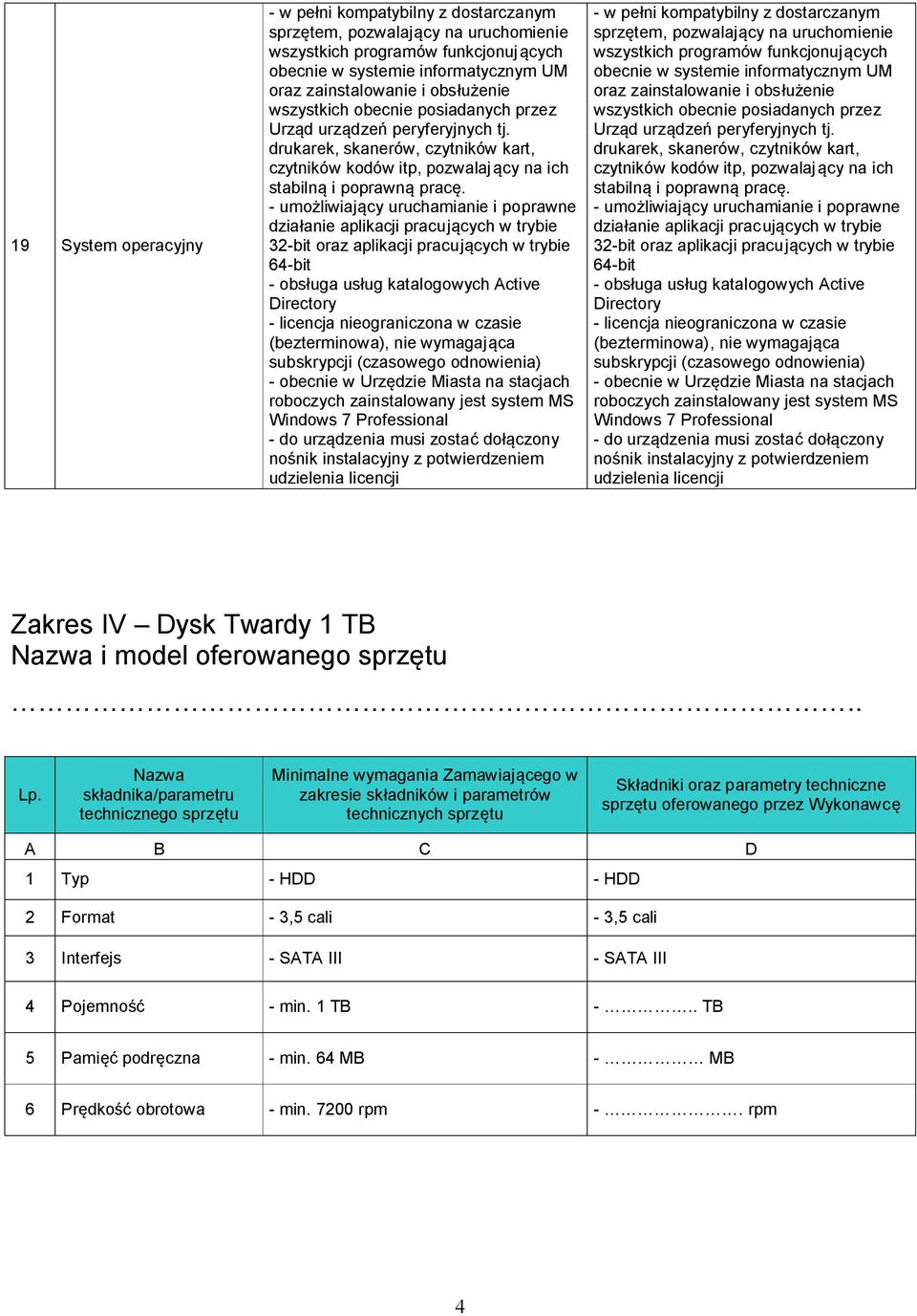 - umożliwiający uruchamianie i poprawne działanie aplikacji pracujących w trybie 32-bit oraz aplikacji pracujących w trybie 64-bit - obsługa usług katalogowych Active Directory - licencja