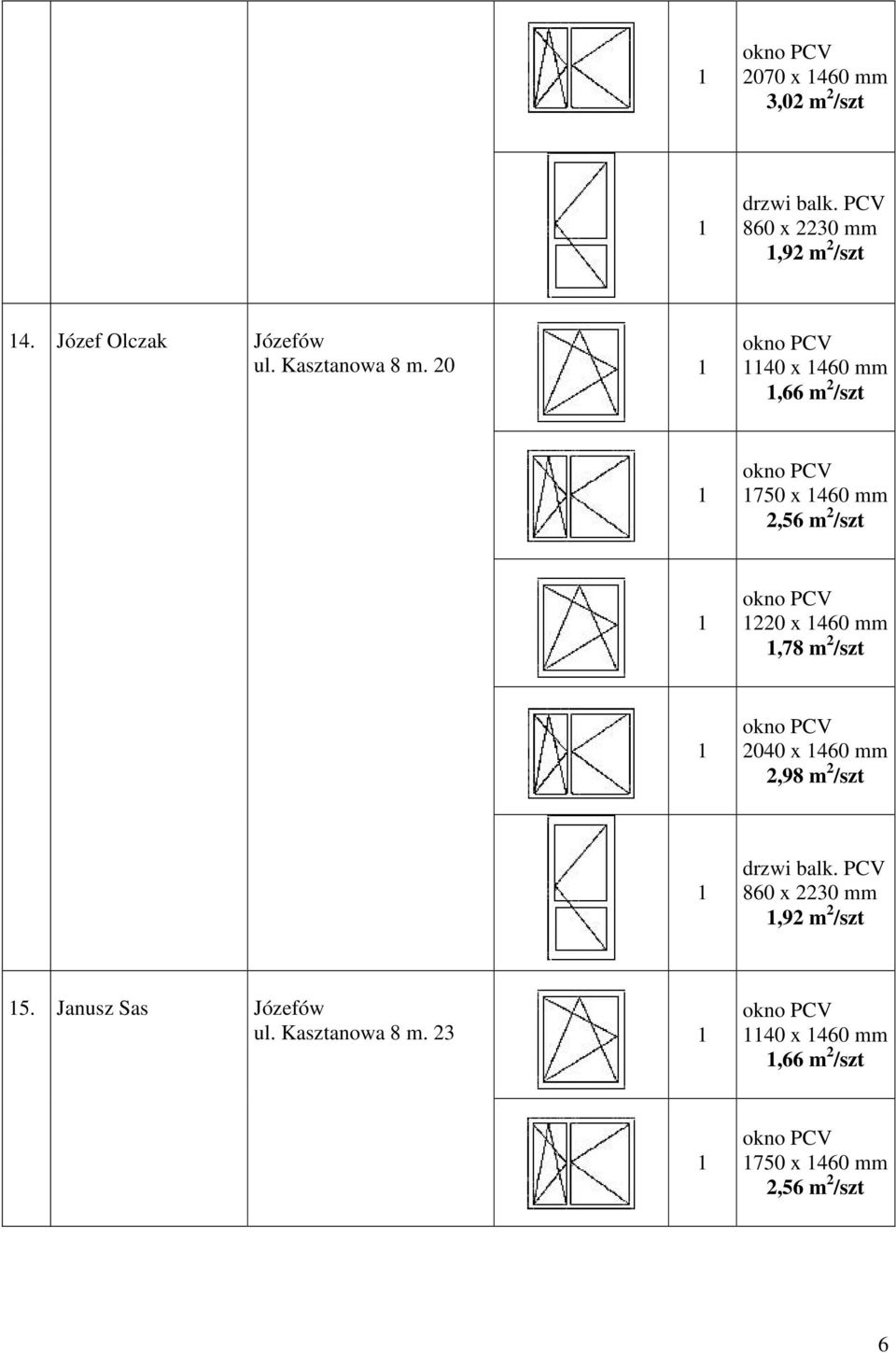 20 40 x 460 mm,66 m 2 /szt 750 x 460 mm 2,56 m 2 /szt 220 x 460 mm,78 m