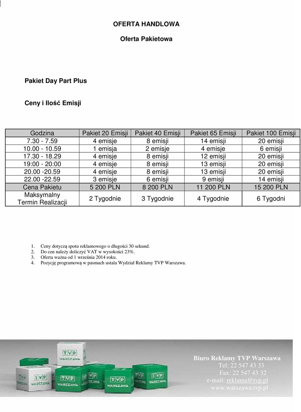 29 4 emisje 8 emisji 12 emisji 20 emisji 19:00-20:00 4 emisje 8 emisji 13 emisji 20 emisji 20.00-20.59 4 emisje 8 emisji 13 emisji 20 emisji 22.00-22.