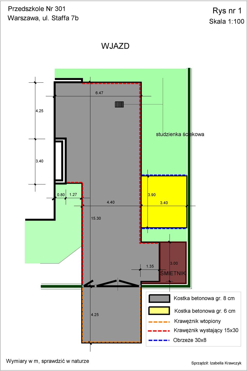 00 ŚMIETNIK Kostka betonowa gr. 8 cm 4.25 Kostka betonowa gr.